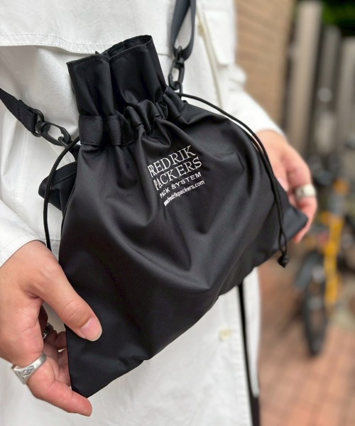 FREDRIK PACKERS（フレドリックパッカーズ）の「【FREDRIK PACKERS】210D PINION SHOULDER S 巾着ショルダーバッグ サコッシュ フレドリックパッカーズ（ショルダーバッグ・レディース・ブラック/レオパード・FREE）」の12枚目の写真