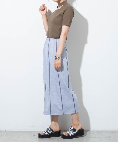 WEGO（ウィゴー）の「WEGO/チョーカーリブTシャツ（Tシャツ/カットソー・レディース・ホワイト/ブラック/カーキ/オレンジ系その他6・FREE）」の22枚目の写真