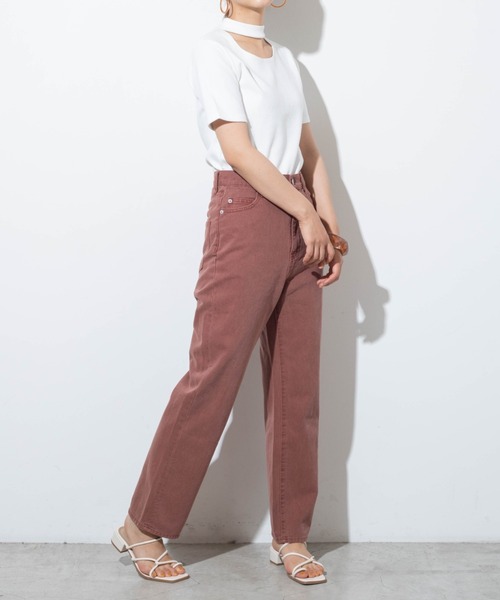 WEGO（ウィゴー）の「WEGO/チョーカーリブTシャツ（Tシャツ/カットソー・レディース・ホワイト/ブラック/カーキ/オレンジ系その他6・FREE）」の15枚目の写真