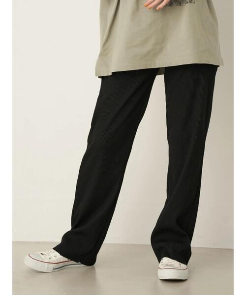 earth music&ecology（アースミュージックアンドエコロジー）の「すきな丈カットリブパンツ ＊（その他パンツ・レディース・ブラウン/ブラック/ミント/ホワイト系その他2・FREE）」の16枚目の写真