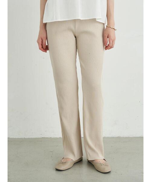 earth music&ecology（アースミュージックアンドエコロジー）の「すきな丈カットリブパンツ ＊（その他パンツ・レディース・ブラウン/ブラック/ミント/ホワイト系その他2・FREE）」の5枚目の写真