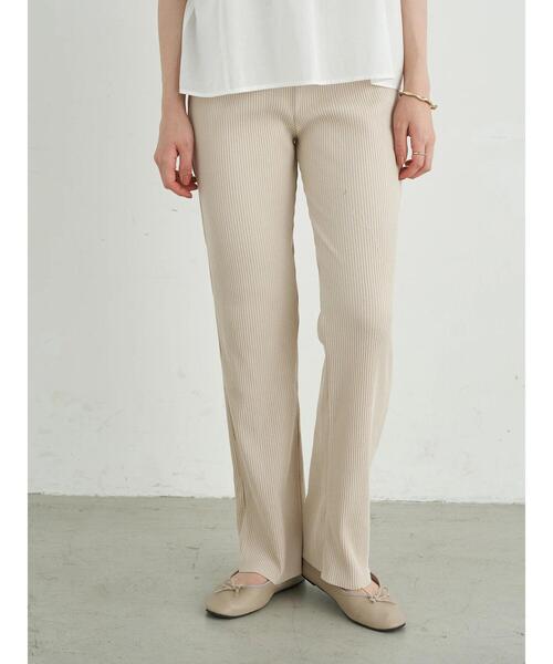 earth music&ecology（アースミュージックアンドエコロジー）の「すきな丈カットリブパンツ ＊（その他パンツ・レディース・ブラウン/ブラック/ミント/ホワイト系その他2・FREE）」の6枚目の写真