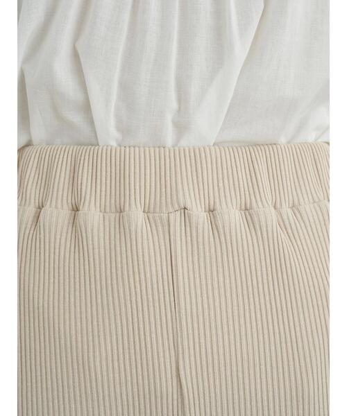 earth music&ecology（アースミュージックアンドエコロジー）の「すきな丈カットリブパンツ ＊（その他パンツ・レディース・ブラウン/ブラック/ミント/ホワイト系その他2・FREE）」の8枚目の写真