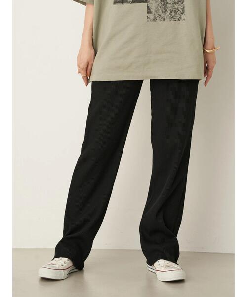 earth music&ecology（アースミュージックアンドエコロジー）の「すきな丈カットリブパンツ ＊（その他パンツ・レディース・ブラウン/ブラック/ミント/ホワイト系その他2・FREE）」の18枚目の写真