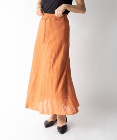 【STYLE４】シアーニットロングスカート