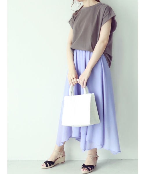 Te chichi（テチチ）の「エポーレットカットプルオーバー（Tシャツ/カットソー・レディース・ベージュ/ブラウン/チャコール・ﾌﾘ-）」の10枚目の写真