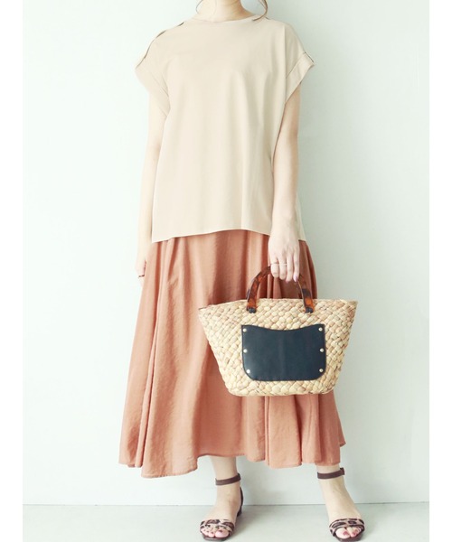 Te chichi（テチチ）の「エポーレットカットプルオーバー（Tシャツ/カットソー・レディース・ベージュ/ブラウン/チャコール・ﾌﾘ-）」の11枚目の写真