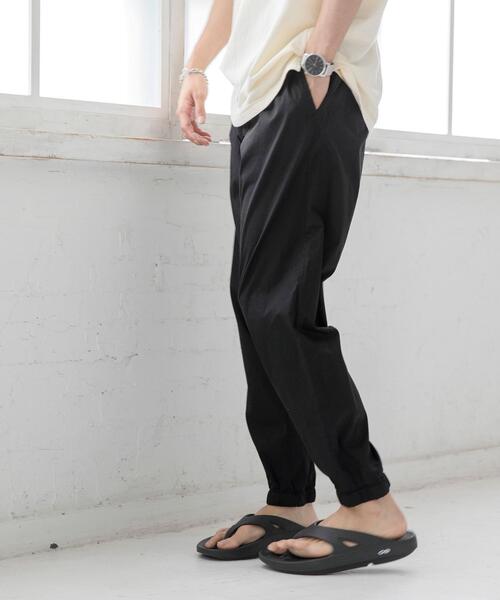 coen（コーエン）の「コットンワッシャージョガーイージーパンツ（その他パンツ・メンズ・ブラック/ダークグレー・SMALL/MEDIUM/LARGE/X-LARGE）」の3枚目の写真