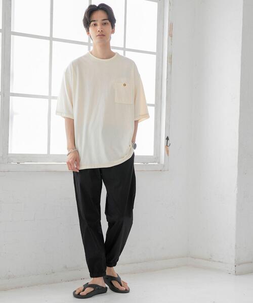 coen（コーエン）の「コットンワッシャージョガーイージーパンツ（その他パンツ・メンズ・ブラック/ダークグレー・SMALL/MEDIUM/LARGE/X-LARGE）」の5枚目の写真