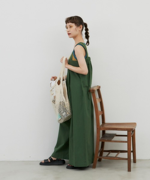 MERLOT（メルロー）の「コットンタックオールインワン（つなぎ