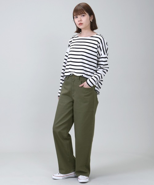 パンツ Emma ワイドイージーテックパンツ -ウォーターレペレント×ウィンド