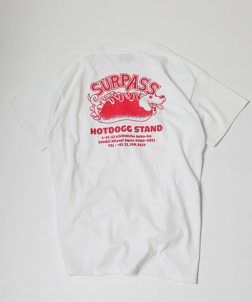 JOURNAL STANDARD（ジャーナルスタンダード）の「【Surpass Hotdogg×NEIGHBOR FOOOD！！】Tシャツ1（Tシャツ/カットソー・メンズ・ホワイト/ベージュ・MEDIUM/X-LARGE/LARGE）」の2枚目の写真