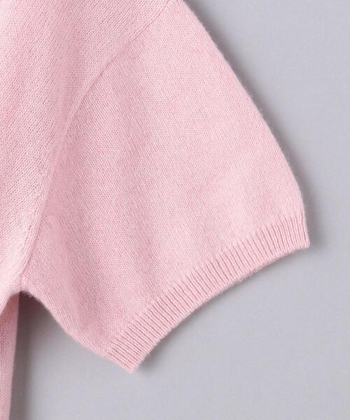 UNITED ARROWS(ユナイテッドアローズ)の「<UNITED ARROWS>ショートスリーブ ニット G(ニット/セーター・レディース・ブラック/ライトピンク・FREE)」の16枚目の写真