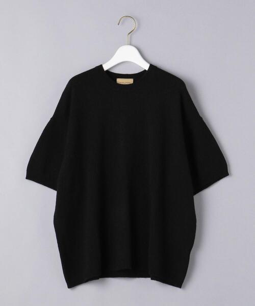 UNITED ARROWS(ユナイテッドアローズ)の「<UNITED ARROWS>ショートスリーブ ニット G(ニット/セーター・レディース・ブラック/ライトピンク・FREE)」の13枚目の写真