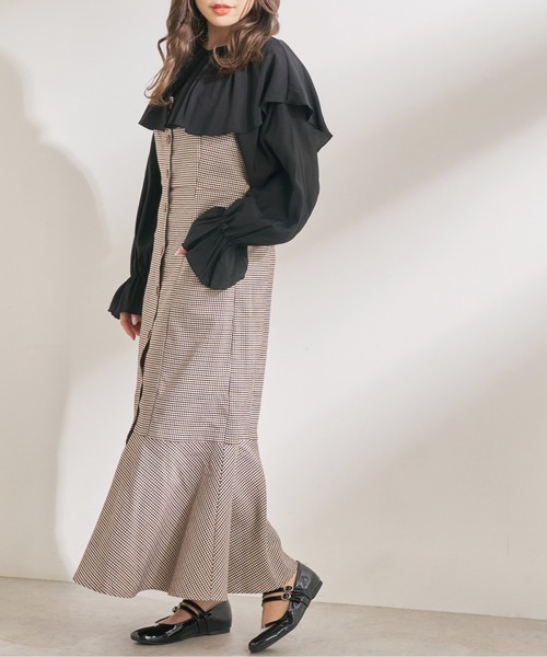 OLIVE des OLIVE（オリーブデオリーブ）の「Chocolateマーメイドジャンスカ（ワンピース・レディース・ダークブラウン/ブラウン/オリーブ・FREE）」の13枚目の写真