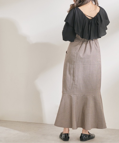 OLIVE des OLIVE（オリーブデオリーブ）の「Chocolateマーメイドジャンスカ（ワンピース・レディース・ダークブラウン/ブラウン/オリーブ・FREE）」の14枚目の写真