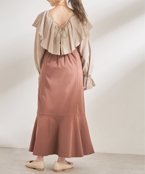 OLIVE des OLIVE（オリーブデオリーブ）の「Chocolateマーメイドジャンスカ（ワンピース・レディース・ダークブラウン/ブラウン/オリーブ・FREE）」の21枚目の写真