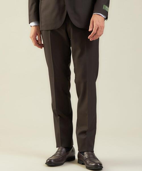 green label relaxing（グリーンレーベルリラクシング）の「＜REDA×green label relaxing＞カルゼ無地 RG ノープリーツ スーツパンツ（スーツパンツ・メンズ・ロイヤルブルー/ダークブラウン・84ｃｍ/80ｃｍ/76ｃｍ/92cm/88ｃｍ/72cm）」の2枚目の写真