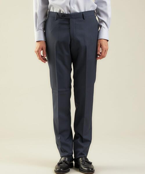 green label relaxing（グリーンレーベルリラクシング）の「＜REDA×green label relaxing＞カルゼ無地 RG ノープリーツ スーツパンツ（スーツパンツ・メンズ・ロイヤルブルー/ダークブラウン・84ｃｍ/80ｃｍ/76ｃｍ/92cm/88ｃｍ/72cm）」の8枚目の写真