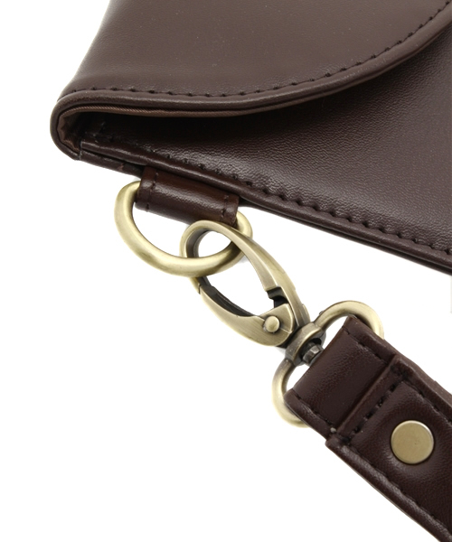 WEGO(ウィゴー)の「WEGO/アーバンクラッチバッグ(クラッチバッグ・メンズ・ブラック/ブラウン・FREE)」の5枚目の写真