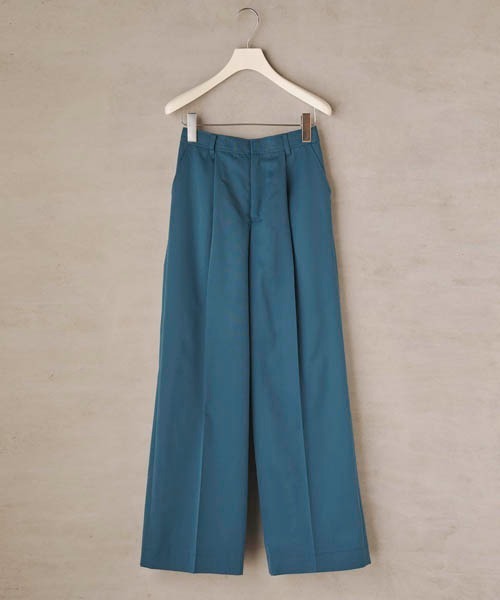 lautreamont BLEUBLANC（ロートレアモンブルーブラン）の「<lautreamont BLEUBLANC>ワイドストレートカラーパンツ≪洗濯機で洗える≫（その他パンツ・レディース・オレンジ/ブルー/パープル/グリーン・9号/11号/7号）」の2枚目の写真