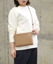 【WEB限定】SHIPS: 〈防水レザー〉ADVANCED LEATHER サコッシュ (ショルダーバッグ)