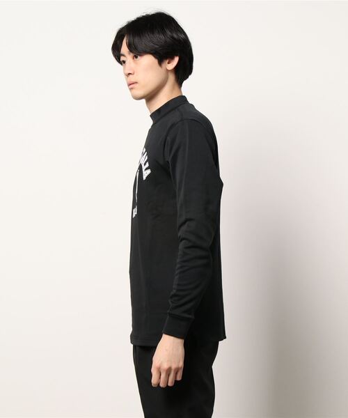 FILA(フィラ)の「【FILA GOLF/フィラゴルフ】フロントロゴ タートルネック ストレッチ ロンT/UVカット/保温(Tシャツ/カットソー・メンズ・ブラック/ネイビー・L/LL/3L/M)」の3枚目の写真