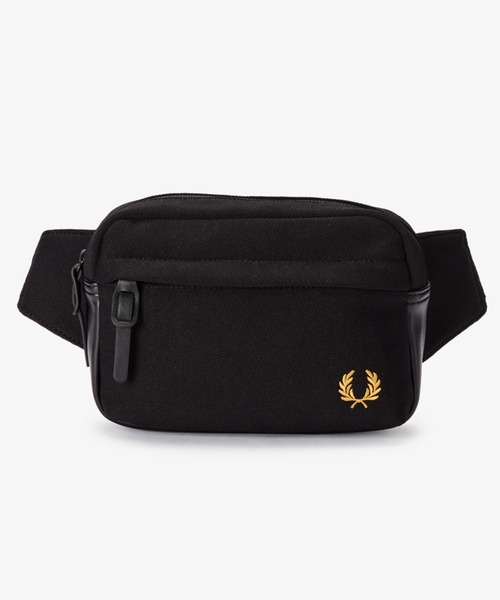 Fred Perry ボディバッグ ブラック FRED PERRY (フレッドペリー) モノクローム クロス ボディバッグ