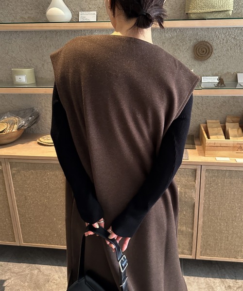 キーネックロングベストワンピース（ワンピース）｜select MOCA