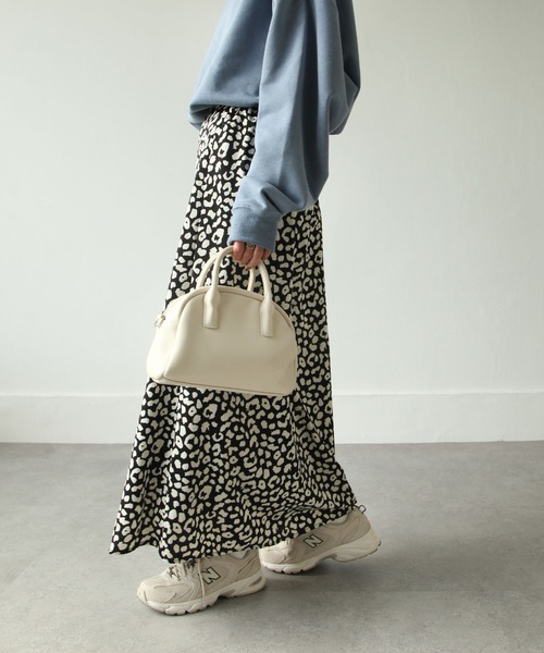 Chillfar（チルファー）の「レオパード柄ロングスカート（スカート・レディース・ベージュ/ブラック/グレイッシュベージュ/ホワイト系/ブラック系/ブラウン系・MEDIUM/LARGE）」の9枚目の写真
