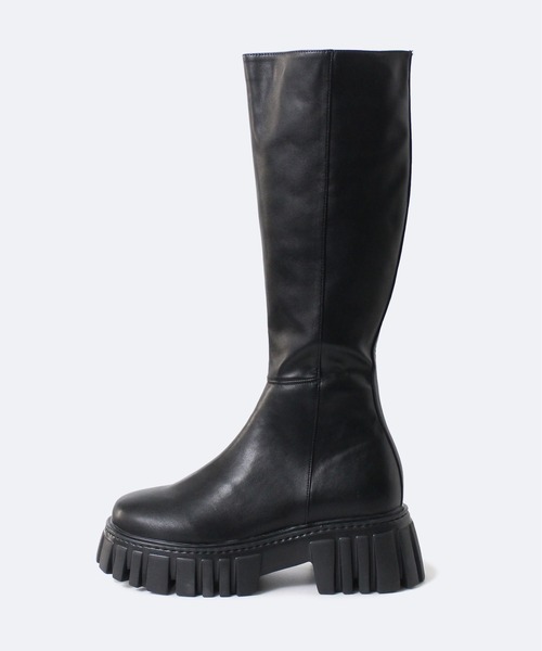 one way（ワンウェイ）の「【oneway】厚底ロングブーツ（ブーツ・レディース・ブラック・S/M/L）」の2枚目の写真