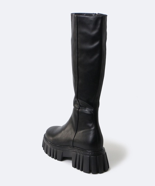 one way（ワンウェイ）の「【oneway】厚底ロングブーツ（ブーツ・レディース・ブラック・S/M/L）」の4枚目の写真