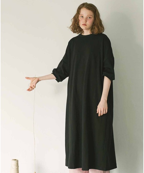 ワンピースリラックス感たっぷり カットソーロングワンピース ワンピース シロップ シロップ のファッション