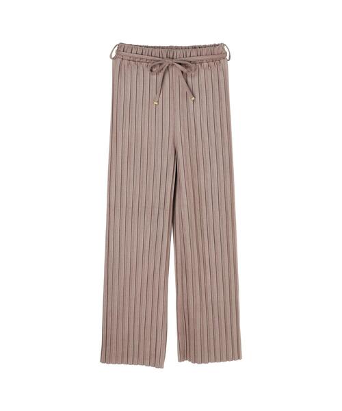 koe（コエ）の「太ピッチスエードプリーツパンツ*（その他パンツ・レディース・チャコールグレー/グレイッシュベージュ/アイボリー・M）」の6枚目の写真