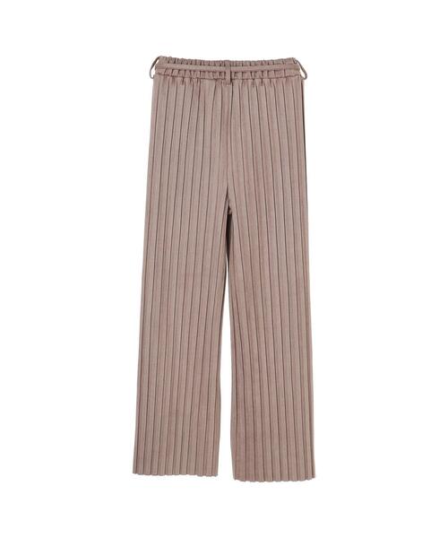 koe（コエ）の「太ピッチスエードプリーツパンツ*（その他パンツ・レディース・チャコールグレー/グレイッシュベージュ/アイボリー・M）」の11枚目の写真