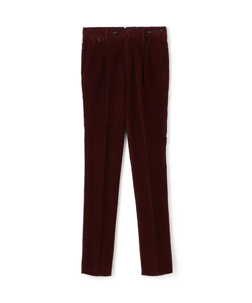 PT01 コットンコーデュロイ 1プリーツスリムスラックス GENTLEMAN FIT