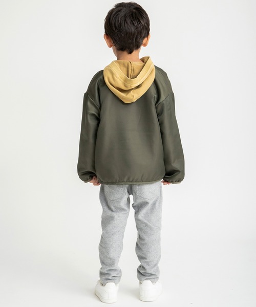 BRANSHES(ブランシェス)の「【ライト起毛】やわらかテーパードパンツ(チノパンツ・キッズ・ブラック/グレー・140/150/110/120/90/100/130)」の10枚目の写真