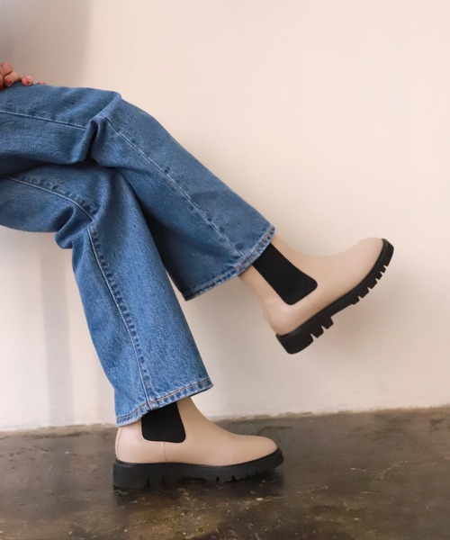 SLOBE IENA(スローブイエナ)の「SLOBE IENA サイドゴアブーツ◆(ブーツ・レディース・ブラック/ベージュ・35/36/37/38)」の9枚目の写真