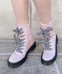 lilLilly | レースアップショートブーツ(ブーツ)