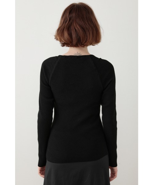 SLY（スライ）の「Sly Skin CUP IN KNIT TOPS カップイン ニット トップス（ルームウェア/パジャマ・レディース・カーキ/ベージュ/ブラック・2/1）」の8枚目の写真