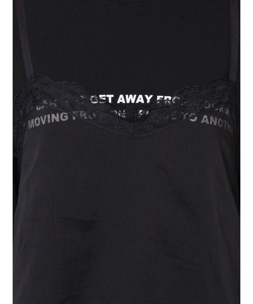 jouetie（ジュエティ）の「ランジェリーレイヤードロンT（Tシャツ/カットソー・レディース・オフホワイト/ブラック/ブルー・MEDIUM）」の13枚目の写真