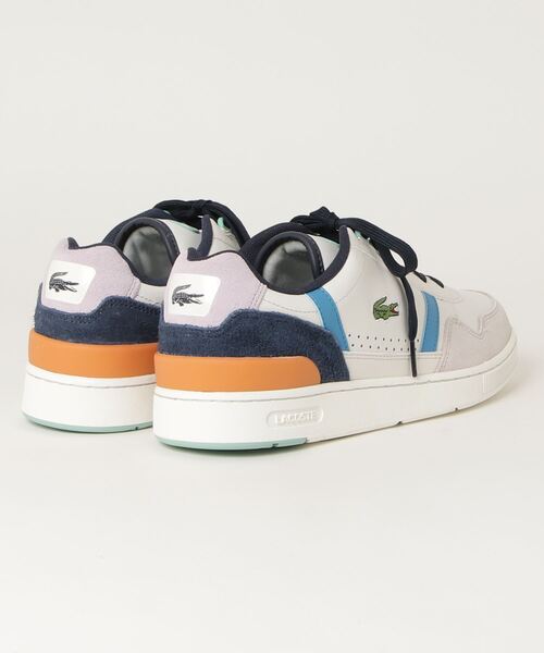 LACOSTE（ラコステ）の「LACOSTE/ラコステ T-CLIP 0121 P/T-クリップ 0121 P（スニーカー・メンズ・ホワイト×ブルー/ホワイト×パープル・26.5cm/26cm/25.5cm）」の3枚目の写真