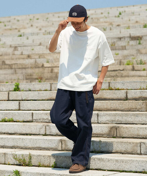 B:MING by BEAMS（ビーミングバイビームス）の「＜UNISEX＞ B:MING by BEAMS / ヘビーウェイト ドロップショルダー ポケットTシャツ(ドロップフィット)（Tシャツ/カットソー・メンズ・ブラック/オフホワイト/オレンジ系その他4/ブルー系その他2/ブラック系その他2/ブラウン系その他5/グリーン系その他/カーキ・SMALL/MEDIUM/LARGE/X-LARGE）」の11枚目の写真