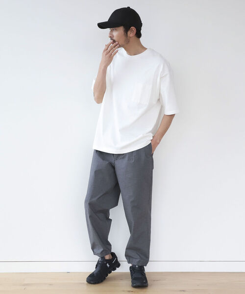 B:MING by BEAMS（ビーミングバイビームス）の「＜UNISEX＞ B:MING by BEAMS / ヘビーウェイト ドロップショルダー ポケットTシャツ(ドロップフィット)（Tシャツ/カットソー・メンズ・ブラック/オフホワイト/オレンジ系その他4/ブルー系その他2/ブラック系その他2/ブラウン系その他5/グリーン系その他/カーキ・SMALL/MEDIUM/LARGE/X-LARGE）」の12枚目の写真