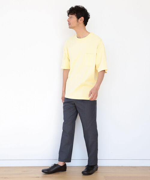 B:MING by BEAMS（ビーミングバイビームス）の「＜UNISEX＞ B:MING by BEAMS / ヘビーウェイト ドロップショルダー ポケットTシャツ(ドロップフィット)（Tシャツ/カットソー・メンズ・ブラック/オフホワイト/オレンジ系その他4/ブルー系その他2/ブラック系その他2/ブラウン系その他5/グリーン系その他/カーキ・SMALL/MEDIUM/LARGE/X-LARGE）」の17枚目の写真