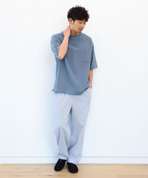 B:MING by BEAMS（ビーミングバイビームス）の「＜UNISEX＞ B:MING by BEAMS / ヘビーウェイト ドロップショルダー ポケットTシャツ(ドロップフィット)（Tシャツ/カットソー・メンズ・ブラック/オフホワイト/オレンジ系その他4/ブルー系その他2/ブラック系その他2/ブラウン系その他5/グリーン系その他/カーキ・SMALL/MEDIUM/LARGE/X-LARGE）」の15枚目の写真