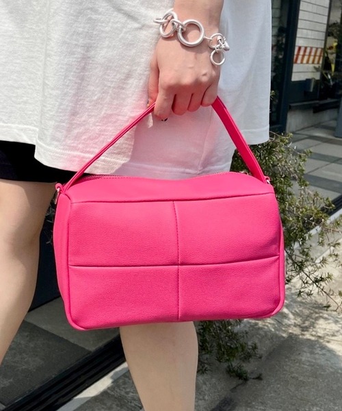 PBLIM（ページボーイリム）の「PAGEBOYLIM/2wayショルダーバック（ショルダーバッグ・レディース・グリーン/ブラック/オレンジ/アイボリー/ピンク/レッド/ダークグリーン・FREE）」の6枚目の写真