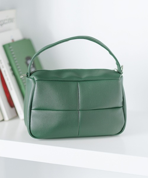 PBLIM（ページボーイリム）の「PAGEBOYLIM/2wayショルダーバック（ショルダーバッグ・レディース・グリーン/ブラック/オレンジ/アイボリー/ピンク/レッド/ダークグリーン・FREE）」の4枚目の写真