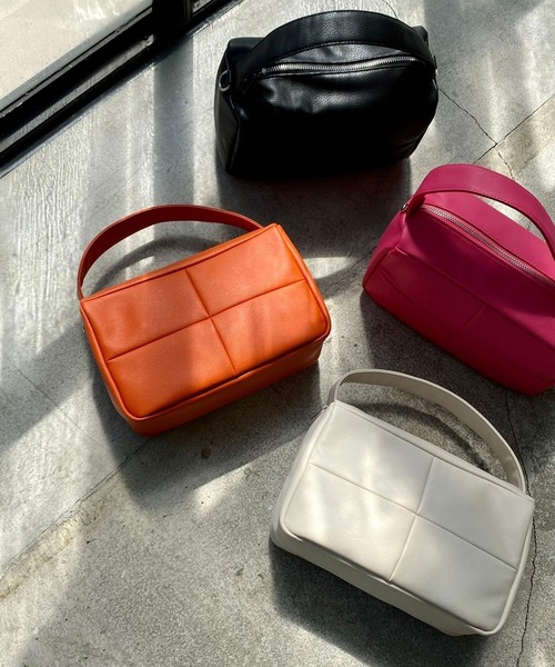 PBLIM（ページボーイリム）の「PAGEBOYLIM/2wayショルダーバック（ショルダーバッグ・レディース・グリーン/ブラック/オレンジ/アイボリー/ピンク/レッド/ダークグリーン・FREE）」の8枚目の写真