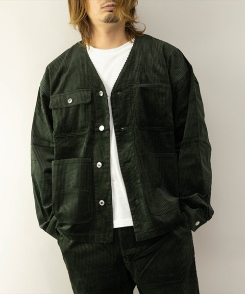 【セール】/ワイドコール/ノーカラー カバーオール（カバーオール）｜NO WAY（ノーウェイ）